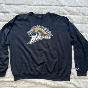 Vintage Champion Black Western Michigan Broncos Men’s Crewneck